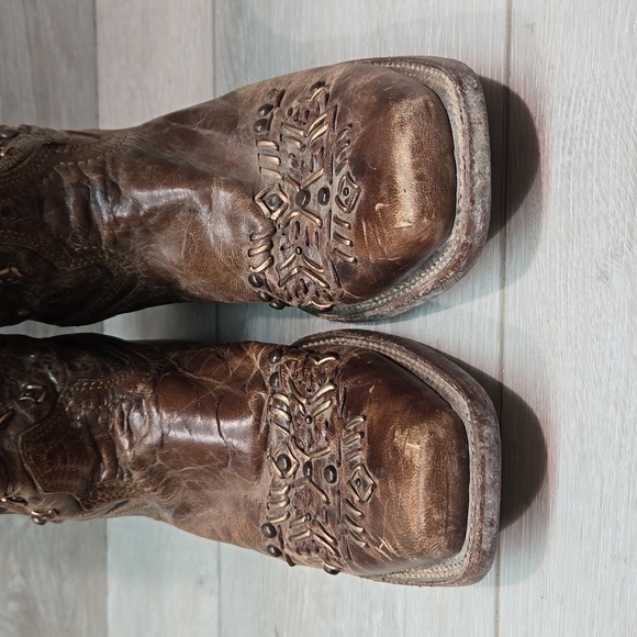 Corral Women 43751 Leather Western HOBO Square Toe boho sz 7.5M - Picture 4 of 14